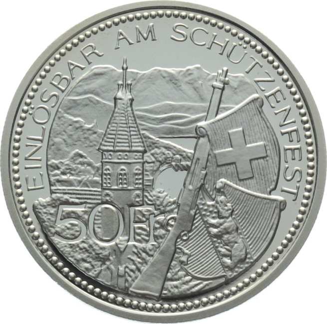 1995 - 50 Franken Thun Eidgenössisches Schützenfest